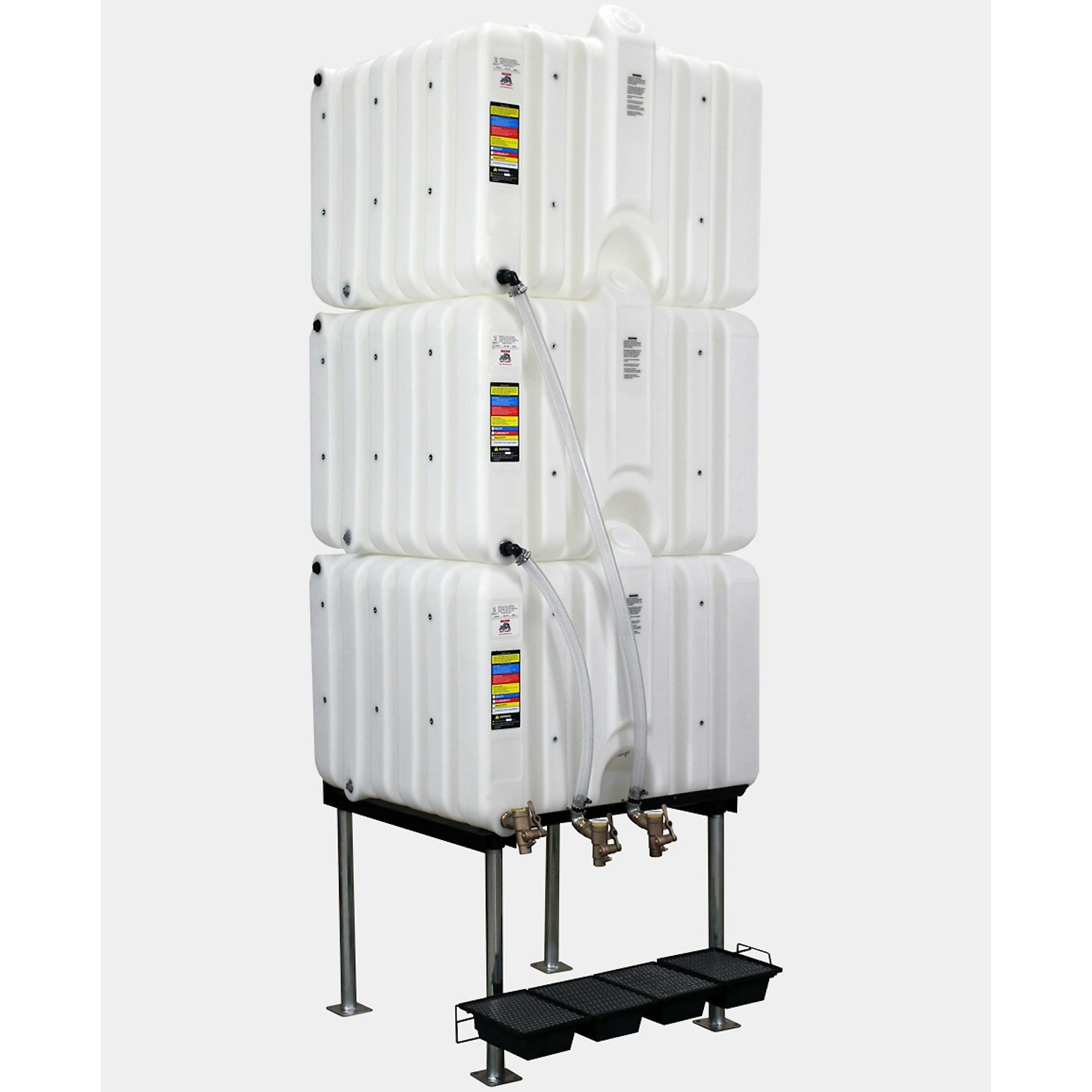 Rhino Tuff Tanks Complete Gravity Feed System - 360 Gal Capacity, Stackable, Model# RTT-6222